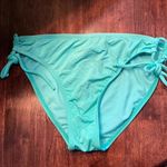 Apt. 9  String Turquoise Bikini Bottom Adjustable Side Strings - Size 6 Photo 3