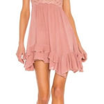 Free People Revolve Boho Dusty pink Mini Adela Dress Sz XS Photo 0