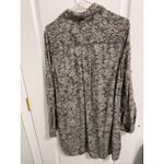 Cloth & Stone Abstract Print Button Up Long Sleeve Tunic Shirt Dress Medium Photo 2