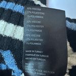 Urban Outfitters  Top Sweater Striped Black, Cream and Blue Women's Sz Small Photo 5