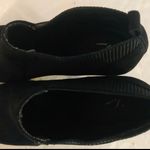 Vera Wang Simply  Black Suede Peep Toe Booties Photo 7