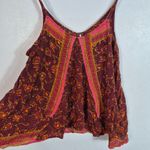 Free People  Burgundy Tank Top Photo 3