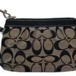 Coach Stylish Black and Tan Women's Wristlet Bag Photo 0