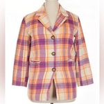 Nordstrom Purple Plaid Blazer / Jacket Photo 0