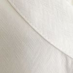 Trina Turk Vintage 90s Ivory Cream Cotton Jacquard Puff Sleeve Blouse Size Large Photo 10