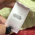 Lucky Brand  women's size small pullover v-neck sweater greenish yellow knit Photo 6