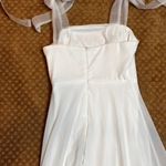LULUS Radiant Romance White Tie Strap Maxi Dress SZ XS Prom Wedding Formal Photo 13