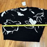 Ted Baker  NWT‎ Black Ruthii Print Cropped Sweatshirt Size 2 (6 Equivalent) Photo 6