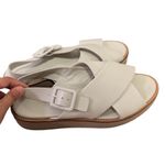 Vince White Leather Crisscross Platform Buckle Strap Sandals Shoes US 10 EUR 40 Photo 1