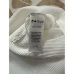 Happily Grey Ribbed High Neck White Bodysuit‎ Large Photo 10