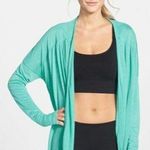 Zella New Athena Open Back Draped Cardigan Womens Sm Mint Vivid Activewear $68 Photo 0