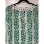 Calypso Christiane Celle Women's Size 2 Cotton Tunic Cover Up Top Vintage Multi Green Size M Photo 9