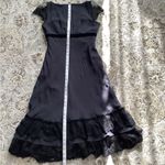 Beautiful silk midi dress 🌹🌹🌹 Black Size 2 Photo 7
