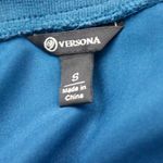 Versona Teal Blue Silky Chic Long-Sleeve Party Formal Midi Dress Small Photo 7