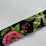 Vera Bradley  Black Floral Belt with Tortoise Buckle Photo 4
