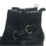Adrienne Vittadini Adrienne Vitadini Harper Womens Black Leather Buckle Ankle Boots Booties Sz 8.5 Photo 1