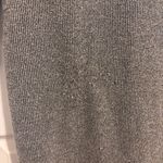 Anthropologie  Womens Medium Gray Ribbed Knit Ruched Button Front Midi Dress Photo 8