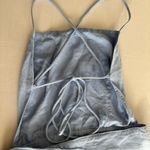 Bardot NWT Cindy dreamer dress strappy top gathered side mini dress blue small 6 Photo 12