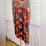 EXPRESS  high neck mini shift floral tie sleeve dress size Large Photo 2