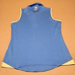 Adidas  Blue and Yellow Performance Tank Top Photo 6