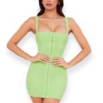House Of CB House of CB Cate Lime Ruched Mesh Mini Dress NWOT Size XL Photo 9