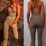 FP Movement Women’s Sage Green Back It Up Onesie Cut Out XS NWOT Photo 1