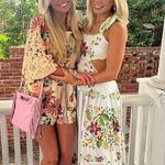 Maje Light Pink Smooth Leather Tassel Trimmed Magnetic Closure Clutch Bag Purse Photo 15