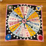 Kate Spade New York Spin the Wheel Fortune Silk Scarf Lucky Dice Design Pink Photo 0