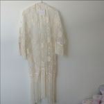 ✨HP✨FLORAL EMBROIDERED SHEER KIMONO✨ White Size undefined Photo 3