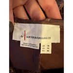 Anthropologie  Pants Women 14 Brown Faux Leather Floral Lace Wide Leg Pants Boho Photo 8