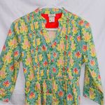 Matilda Jane  Green Acres Floral Print Button Down Tunic Top Mini Dress size SM Photo 3