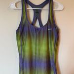 Nike  Sleeveless Printed Dri-Fit Running Racerback Tank Top Green Women's Size XL Photo 0