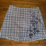 Nike  Golf Skirt Women’s Medium Blue Tennis Plaid Floral 10 Photo 0