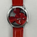 Disney  Mickey Ear Shaped Dial Watch Cherry Red Dial & Band Transparent Photo 2