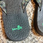 Sanuk  Yoga Sling‎ 2 Tropical Flip Flops Sandals Comfy Black Women's 9 Photo 1