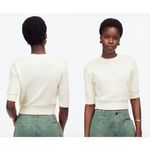 Madewell  | NWT | Textural-Stitch Cotton Sweater in Lighthouse | Sz XS Photo 1