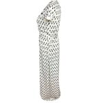 Lulus  Women's Shapes Travel Cream Wrap Dress Size S Short Sleeve Summer Photo 7