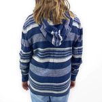 American Rag 100 Percent Cotton Striped Long Sleeve Hooded Pullover Sweatshirt Photo 2