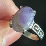 Amethyst Natural purple S925 silver ring size 7.5 Photo 7