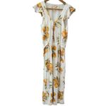 For Love & Lemons For Love & Lemons Limonada Jumpsuit White Size Medium Photo 5