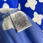 JUDE CONNALLY Lexie Blue‎ Tossed Star 3/4 Bell Sleeve V Neck Dress Size M Blue Size M Photo 5