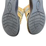 Clarks Artisan Shoes Womens Size 8M Brown Woven Leather Slide Sandals Comfort Photo 9