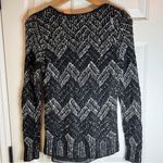 Lucky Brand Lucky Sweater Size Medium With Lining Chevron Print Career Office Wear Photo 3