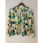 Rodebjer Solomiya Floral Puff Long Sleeve Top Spring Green Career $290 XS EUC Photo 1