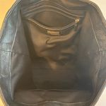 Real Italian Leather and cow hide tote. Black with tassel accents. 18 x 13" Photo 5