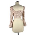 Nasty Gal Tie Front Floral Top Photo 4