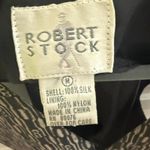 Vintage Robert stock 100% silk vest Black Size L Photo 2