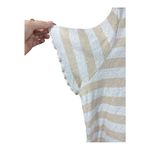 Billabong ‘Breeze By’ Neutral Striped Ruffle Top Photo 5