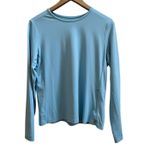 Hang Ten  Light Blue UV 50+ Sun Pocket Rash Guard Medium Beach Pool Stretch Photo 2