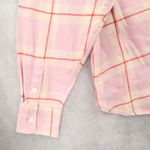 Levi Pink Flannel Plaid Western Rugged Vintage Lumberjack Adventure Shirt Large Photo 7